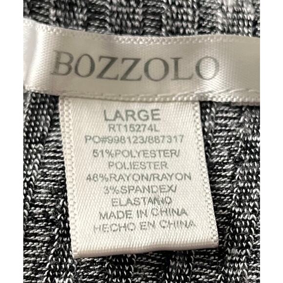 BOZZOLO ROUND NECK, THIN  SHOULDER STRAPS, RIBBED KNIT TANK TOP, L, GREY - Picture 8 of 9